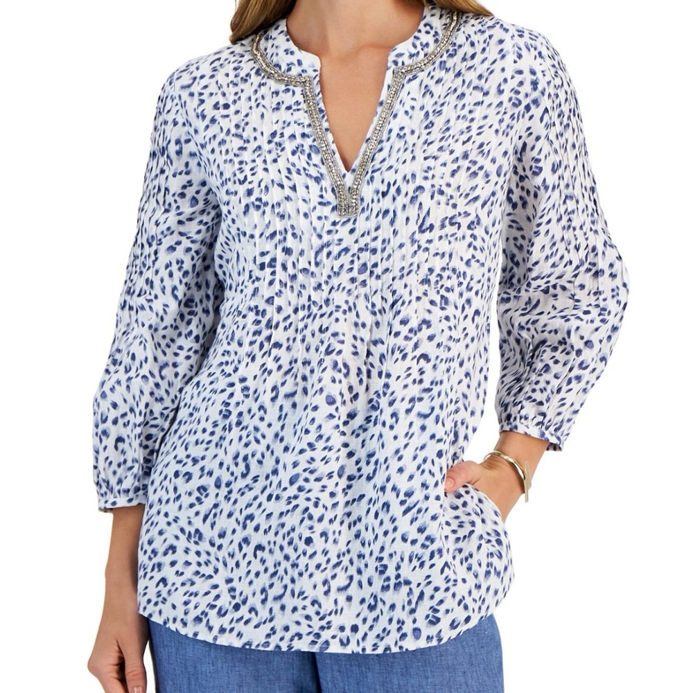 Beautiful Charter Club top 100%Linen